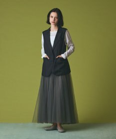 GRACE CONTINENTAL シルクツイルジレ