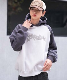 WEGO ラグランプルパーカー