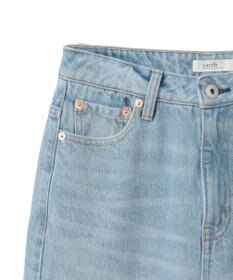 earth music&ecology セルフカットワイドデニムパンツ