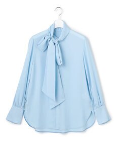ICB L セルロースシルクビエラ ボウタイ付きブラウス