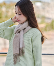 Tiaclasse 【ウール100％】リバーシブルマフラー