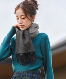 Tiaclasse 【ウール100％】リバーシブルマフラー