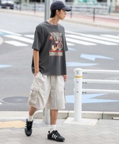 WEGO 【撥水/速乾/ウエストゴム/ユニセックス着用ITEM/MLサイズ展開】ナイロンイージーバギーカーゴショーツ