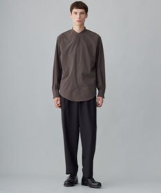 UNFILO MENS コンフォート バンドカラーシャツ  [24年秋冬商品]