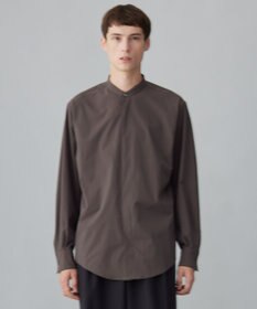 UNFILO MENS コンフォート バンドカラーシャツ  [24年秋冬商品]