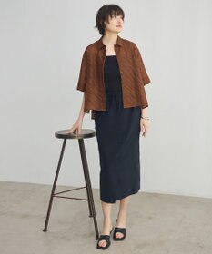 ICB L 【洗える】ゼブラシアーJQ クロップドシャツ