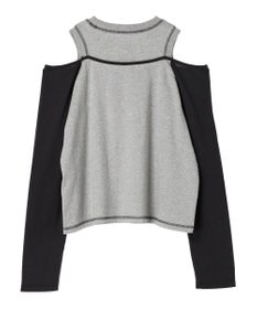 Green Parks ＥＧＯＩＳＴ　肩開きロゴ長袖プルオーバー