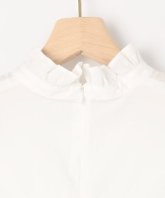 組曲 L 【KUMIKYOKU NAVY】スタンドフリルシャーティング ブラウス