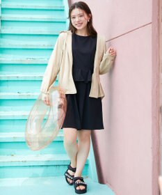 Feroux 【接触冷感・UVカット・吸水速乾】ラッシュガードペプラム オールインワン