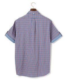 J.PRESS MEN オーガニックコットンダブルチューブマルチチェック シャツ