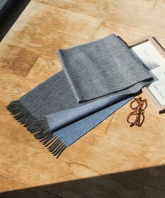 Tiaclasse 【ウール100％】リバーシブルマフラー