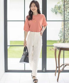 ANY SIS 【接触冷感・UVカット・撥水】クールタッチテーパード パンツ