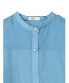 earth music&ecology シアーバンドカラーシャツ