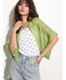 Green Parks ＥＧＯＩＳＴ　短丈シアーシャツ