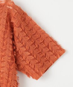 自由区 S 【セットアップ対応・洗える】シアーカットジャカード ニット