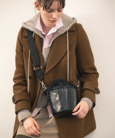 LeSportsac SM DRAWSTRING BUCKET/ブラックシャイン/ブラック