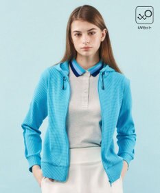 23区GOLF 【WOMEN】【UVケア】テクニカルワッフル フーディ