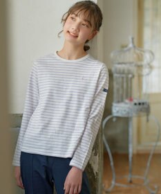 組曲 KIDS 【150-160cm】長袖ボーダー Tシャツ