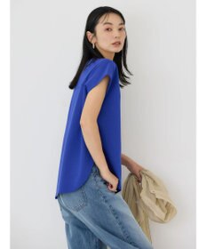 AMERICAN HOLIC 接触冷感フレンチスリーブタックポンチプルオーバー