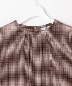 J.PRESS LADIES デシンハウンドトゥースプリント ブラウス