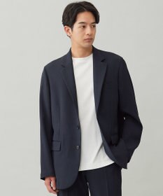 UNFILO MENS 【OCEANS 雑誌・web・YouTube 掲載】WOOL TOUCH 機能美ジャケット【東レ開発のウール見え高機能素材】 ネイビー