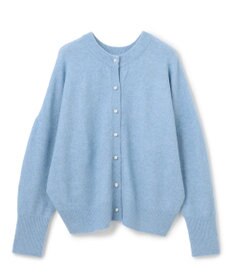 UNFILO 【新色追加/洗える】ふわふわニット パールボタンカーディガン