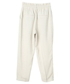 earth music&ecology リネンライクテーパードパンツ（ストライプ）