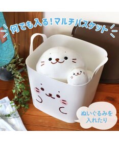 Mother garden しろたん 顔ぼん 蓋つきバスケット