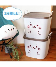 Mother garden しろたん 顔ぼん 蓋つきバスケット