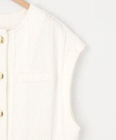 SHARE PARK LADIES 【洗える】ケーブルジャガード ジレ