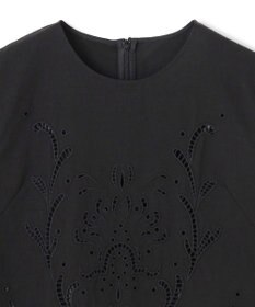 BEIGE， 【洗える】GALLERIA / コットンエンブロイダリーノースリーブブラウス