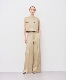 uncrave チノギャバジン ジレブラウス