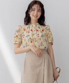組曲 S フラワープリント ブラウス