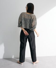 Green Parks ・ＥＬＥＮＣＡＲＥ　ＤＵＥ　リネンライク２タックパンツ