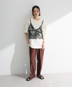 Green Parks ・ＥＬＥＮＣＡＲＥ　ＤＵＥ　リネンライク２タックパンツ