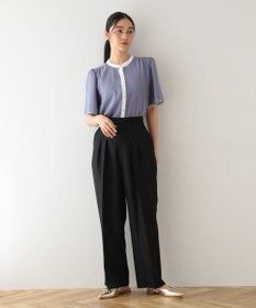 Green Parks ・ＥＬＥＮＣＡＲＥ　ＤＵＥ　リネンライク２タックパンツ