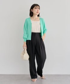 Green Parks ・ＥＬＥＮＣＡＲＥ　ＤＵＥ　リネンライク２タックパンツ