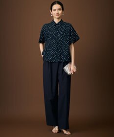 自由区 【SHIHOさん着用・機能性抜群・旬シルエット】ファンクショナルブロード カーブパンツ