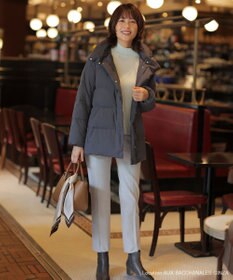 J.PRESS LADIES S 【洗える・2way】タフタダウン ミドル丈 コート