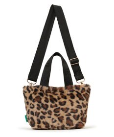 LeSportsac FUR E/W TOTE/レオパードフラッフィーファー