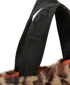 LeSportsac FUR E/W TOTE/レオパードフラッフィーファー