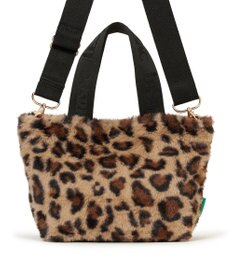 LeSportsac FUR E/W TOTE/レオパードフラッフィーファー