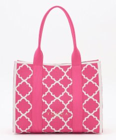 TOCCA 【大人百花掲載】【A4サイズ対応】CHECKER CLOVER KNITBAG ニットバッグ