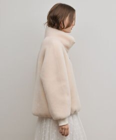 GRACE CONTINENTAL ウールボアスタンドカラージャケット