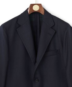 J.PRESS MEN 【SHACKET】ブラックウォッチ サマーダブルフェイス ジャケット