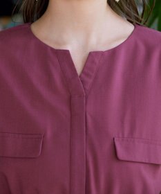 Tiaclasse L 【洗える】フラップポケットワンピース