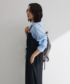 Green Parks 胸元バルーンワイドシルエットサロペット