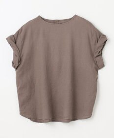 ANY 【手洗い可】ヨーロピアンリネンツイストスリーブブラウス