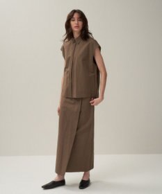 ATON SILK LINEN SHANTUNG | ラップスカート