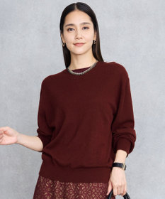 自由区 L 【カタログ掲載】ファインウールカシミヤクルーネック ニット